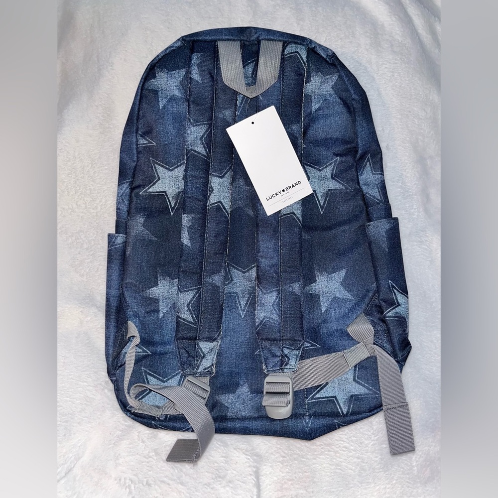 LUCKY BRAND Denim Stars Backpack NWT - Picture 3 of 10
